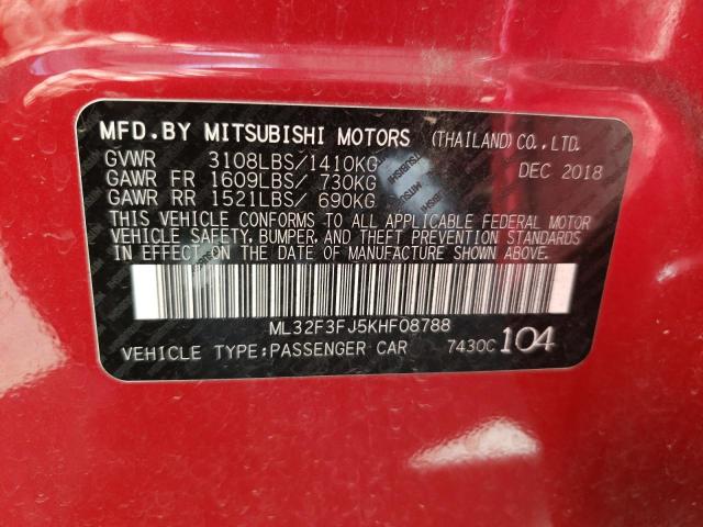 Photo 11 VIN: ML32F3FJ5KHF08788 - MITSUBISHI MIRAGE G4 