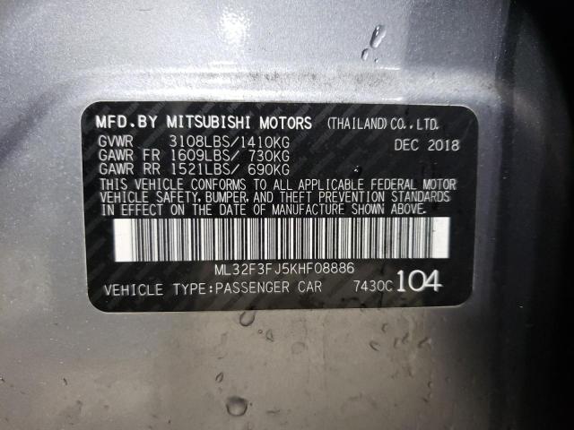 Photo 11 VIN: ML32F3FJ5KHF08886 - MITSUBISHI MIRAGE G4 