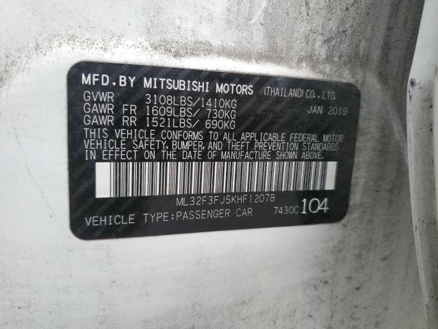 Photo 11 VIN: ML32F3FJ5KHF12078 - MITSUBISHI MIRAGE G4 