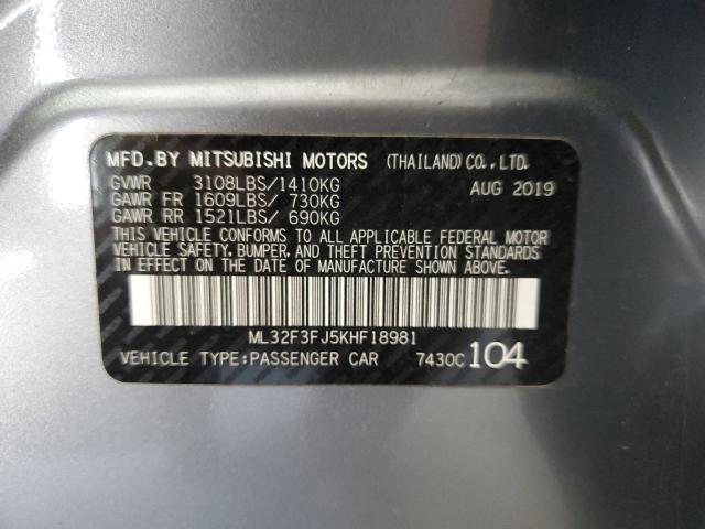 Photo 11 VIN: ML32F3FJ5KHF18981 - MITSUBISHI MIRAGE G4 