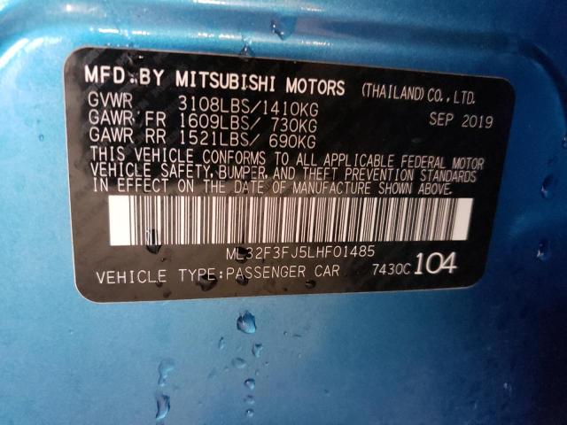 Photo 11 VIN: ML32F3FJ5LHF01485 - MITSUBISHI MIRAGE G4 