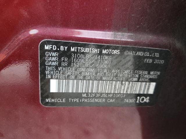 Photo 11 VIN: ML32F3FJ5LHF10607 - MITSUBISHI MIRAGE G4 