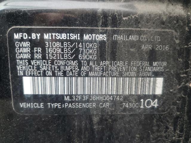 Photo 11 VIN: ML32F3FJ6HH004742 - MITSUBISHI MIRAGE G4 