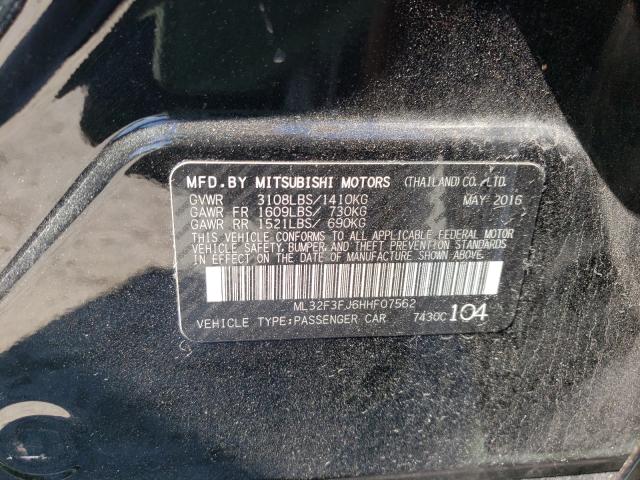 Photo 9 VIN: ML32F3FJ6HHF07562 - MITSUBISHI MIRAGE G4 