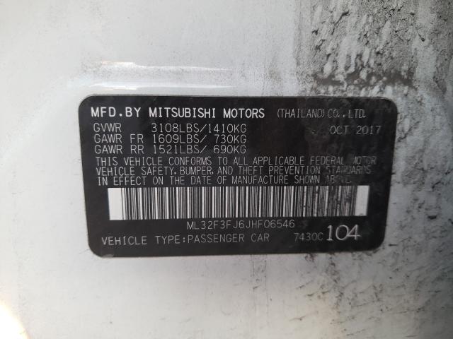 Photo 9 VIN: ML32F3FJ6JHF06546 - MITSUBISHI MIRAGE G4 