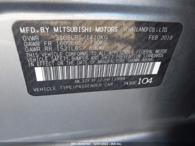 Photo 8 VIN: ML32F3FJ6KHF10615 - MITSUBISHI MIRAGE G4 