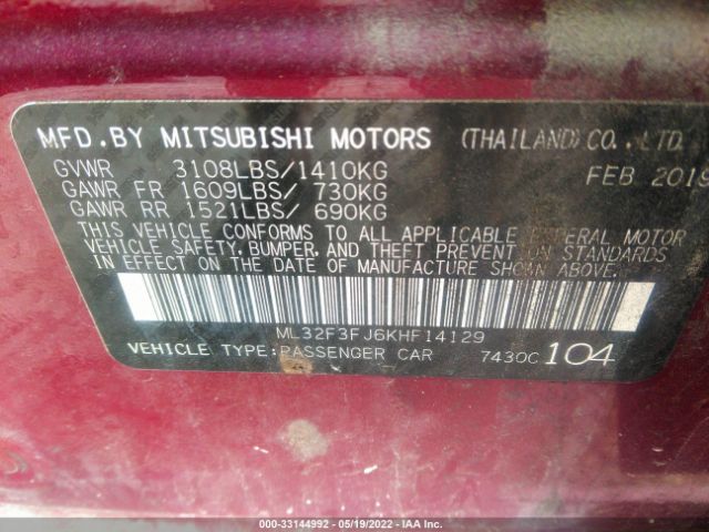 Photo 8 VIN: ML32F3FJ6KHF14129 - MITSUBISHI MIRAGE G4 