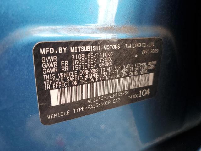 Photo 11 VIN: ML32F3FJ6LHF05254 - MITSUBISHI MIRAGE 