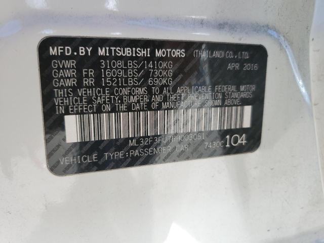 Photo 11 VIN: ML32F3FJ7HH003051 - MITSUBISHI MIRAGE 