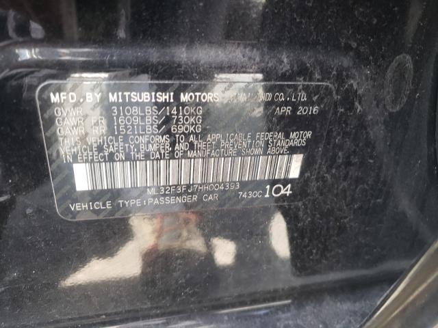 Photo 9 VIN: ML32F3FJ7HH004393 - MITSUBISHI MIRAGE G4 