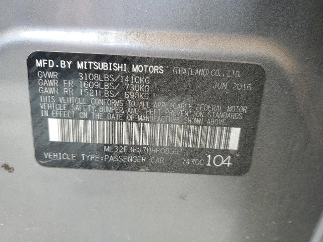 Photo 11 VIN: ML32F3FJ7HHF08591 - MITSUBISHI MIRAGE G4 