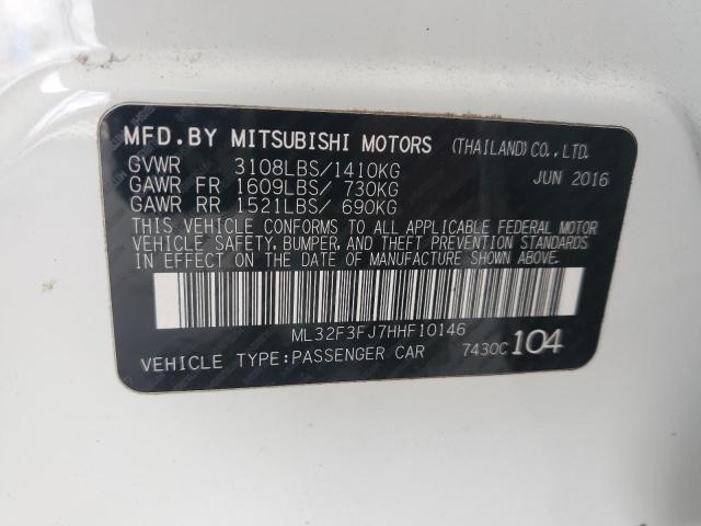 Photo 11 VIN: ML32F3FJ7HHF10146 - MITSUBISHI MIRAGE G4 