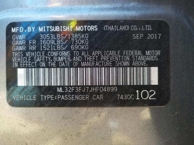 Photo 9 VIN: ML32F3FJ7JHF04899 - MITSUBISHI MIRAGE G4 