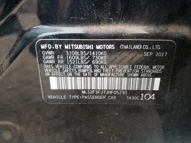 Photo 9 VIN: ML32F3FJ7JHF05230 - MITSUBISHI MIRAGE G4 