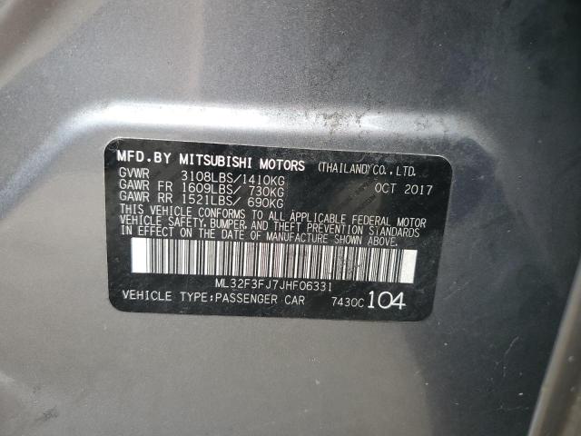 Photo 11 VIN: ML32F3FJ7JHF06331 - MITSUBISHI MIRAGE 