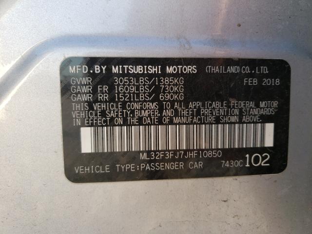 Photo 9 VIN: ML32F3FJ7JHF10850 - MITSUBISHI MIRAGE G4 