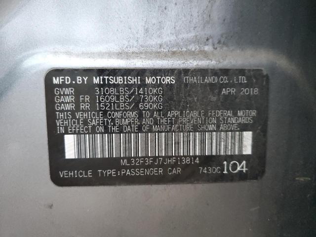 Photo 12 VIN: ML32F3FJ7JHF13814 - MITSUBISHI MIRAGE 