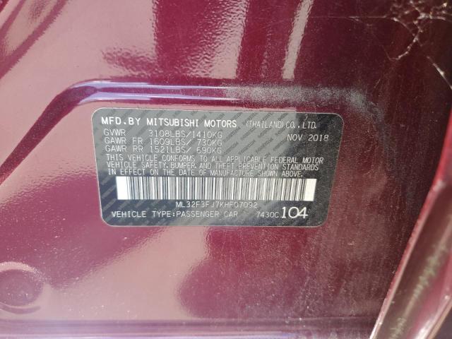 Photo 11 VIN: ML32F3FJ7KHF07092 - MITSUBISHI MIRAGE G4 