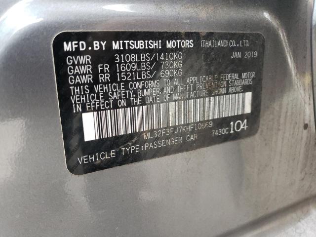 Photo 12 VIN: ML32F3FJ7KHF10669 - MITSUBISHI MIRAGE 