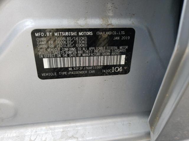 Photo 9 VIN: ML32F3FJ7KHF11997 - MITSUBISHI MIRAGE G4 