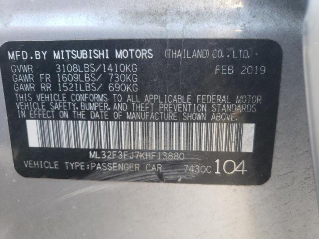 Photo 9 VIN: ML32F3FJ7KHF13880 - MITSUBISHI MIRAGE G4 