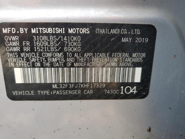 Photo 12 VIN: ML32F3FJ7KHF17329 - MITSUBISHI MIRAGE G4 