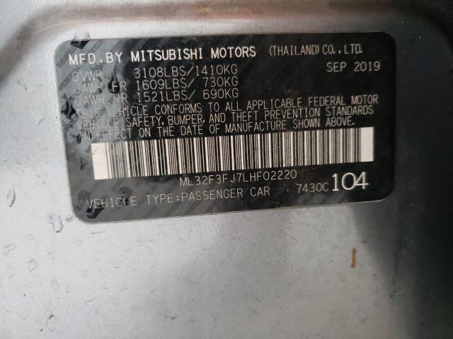 Photo 11 VIN: ML32F3FJ7LHF02220 - MITSUBISHI MIRAGE 