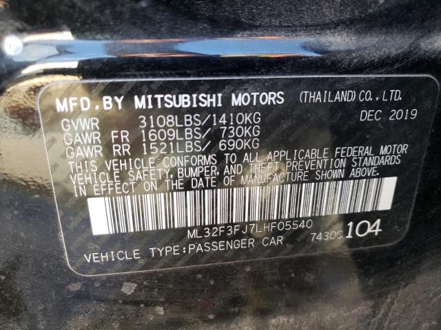 Photo 11 VIN: ML32F3FJ7LHF05540 - MITSUBISHI MIRAGE 