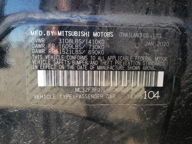 Photo 11 VIN: ML32F3FJ7LHF06896 - MITSUBISHI MIRAGE 