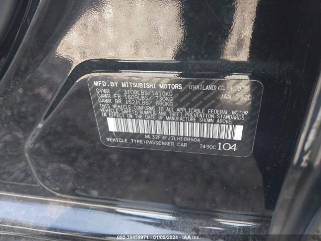 Photo 8 VIN: ML32F3FJ7LHF08504 - MITSUBISHI MIRAGE G4 