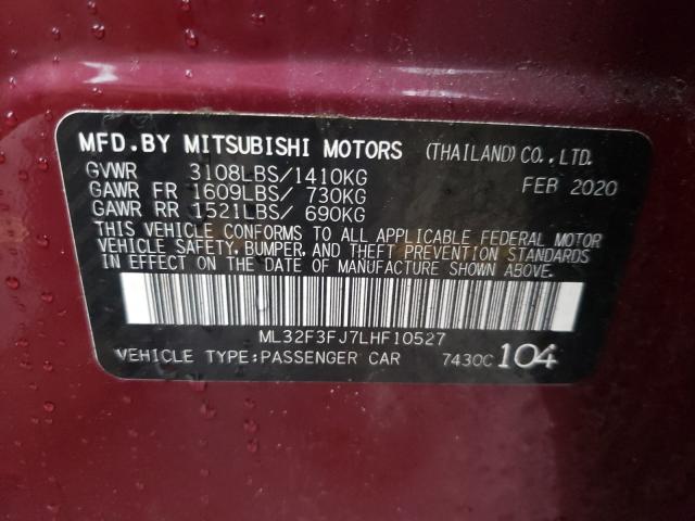 Photo 9 VIN: ML32F3FJ7LHF10527 - MITSUBISHI MIRAGE G4 