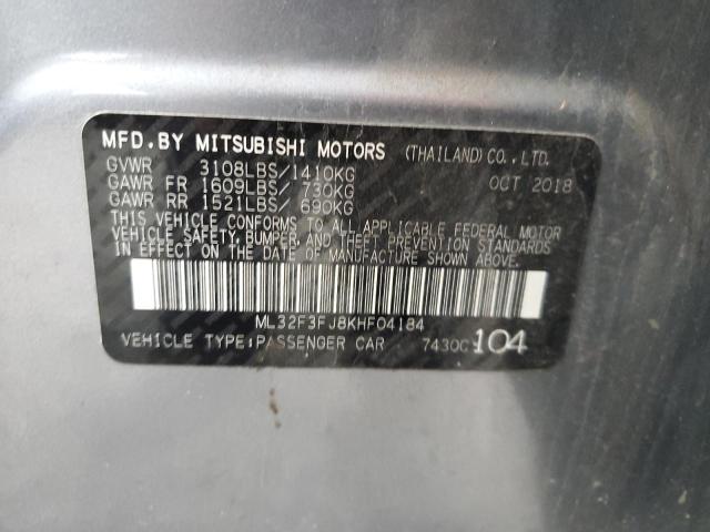 Photo 11 VIN: ML32F3FJ8KHF04184 - MITSUBISHI MIRAGE G4 