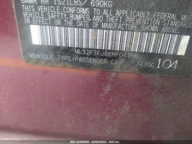 Photo 8 VIN: ML32F3FJ8KHF04766 - MITSUBISHI MIRAGE G4 