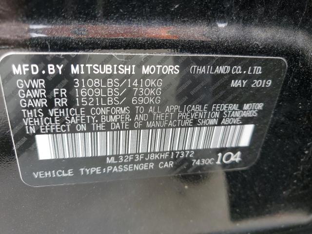 Photo 12 VIN: ML32F3FJ8KHF17372 - MITSUBISHI MIRAGE 