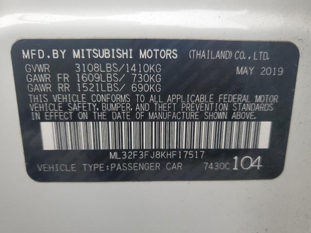 Photo 11 VIN: ML32F3FJ8KHF17517 - MITSUBISHI MIRAGE G4 