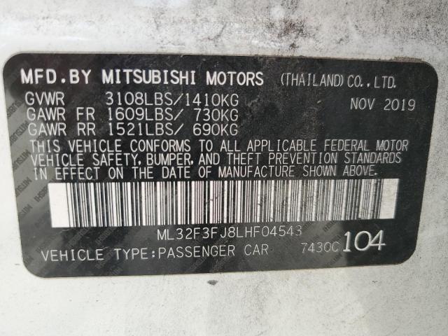 Photo 12 VIN: ML32F3FJ8LHF04543 - MITSUBISHI MIRAGE 