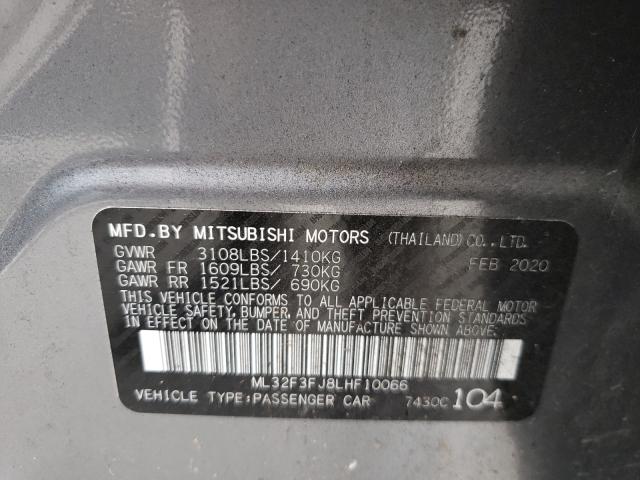 Photo 9 VIN: ML32F3FJ8LHF10066 - MITSUBISHI MIRAGE G4 