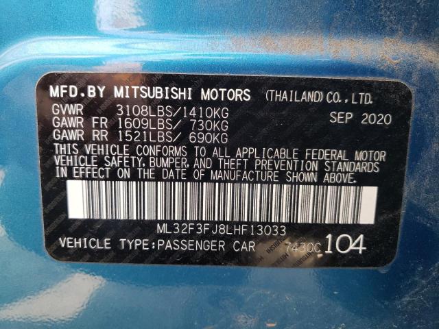 Photo 9 VIN: ML32F3FJ8LHF13033 - MITSUBISHI MIRAGE G4 