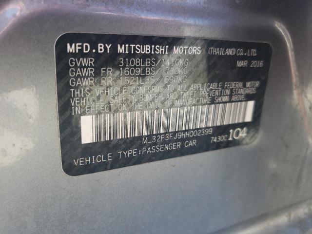 Photo 11 VIN: ML32F3FJ9HH002399 - MITSUBISHI MIRAGE 