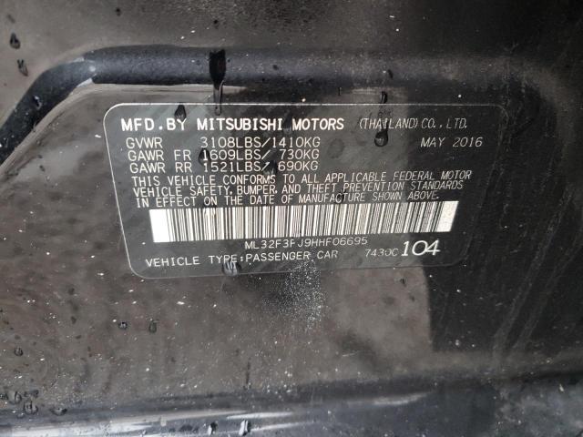 Photo 11 VIN: ML32F3FJ9HHF06695 - MITSUBISHI MIRAGE 