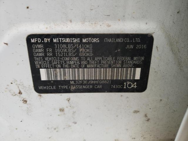 Photo 9 VIN: ML32F3FJ9HHF08821 - MITSUBISHI MIRAGE G4 