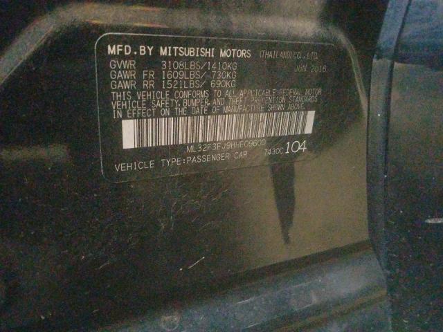 Photo 9 VIN: ML32F3FJ9HHF09600 - MITSUBISHI MIRAGE G4 