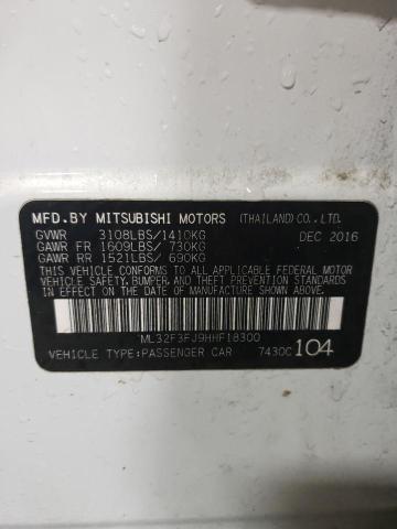 Photo 11 VIN: ML32F3FJ9HHF18300 - MITSUBISHI MIRAGE 