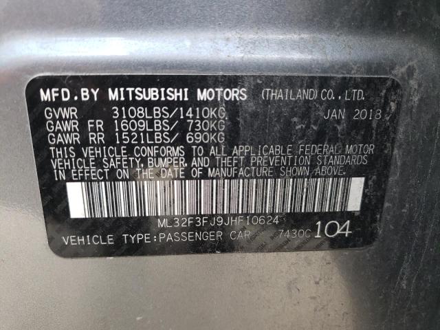 Photo 9 VIN: ML32F3FJ9JHF10624 - MITSUBISHI MIRAGE G4 