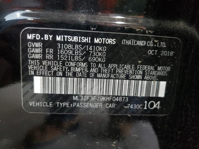 Photo 9 VIN: ML32F3FJ9KHF04873 - MITSUBISHI MIRAGE G4 