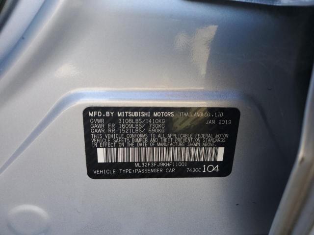 Photo 11 VIN: ML32F3FJ9KHF11001 - MITSUBISHI MIRAGE 