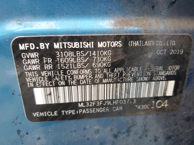 Photo 11 VIN: ML32F3FJ9LHF03773 - MITSUBISHI MIRAGE 