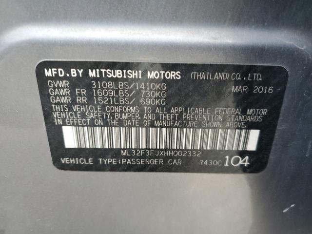 Photo 11 VIN: ML32F3FJXHH002332 - MITSUBISHI MIRAGE G4 