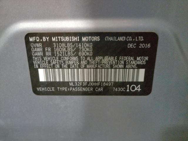 Photo 9 VIN: ML32F3FJXHHF18497 - MITSUBISHI MIRAGE G4 