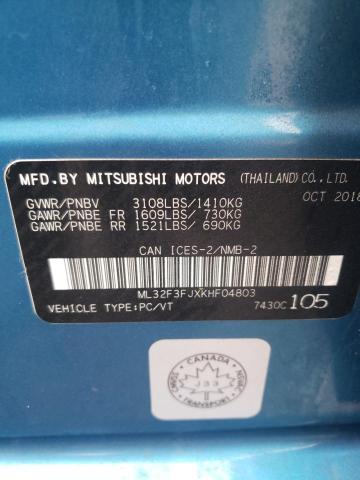 Photo 12 VIN: ML32F3FJXKHF04803 - MITSUBISHI MIRAGE 